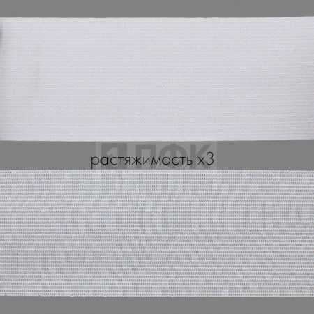 Резинка вязанная 60мм 18 гр/м цв белый (рул 40м/уп 200м)