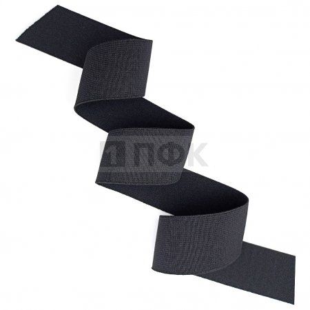 Резинка тканая 35мм 24 гр/м цв черный (уп 40м/360м)