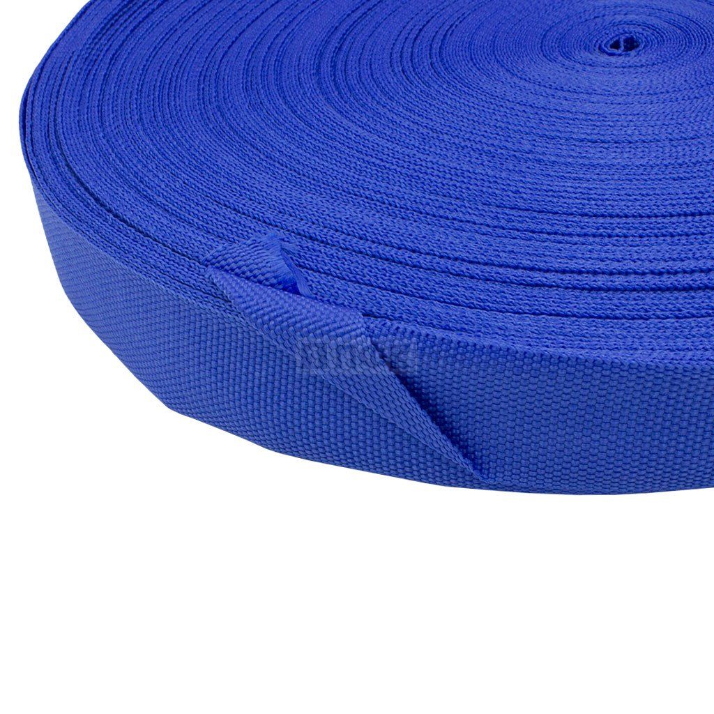 Стропа окантовочная 30мм 7,54 гр/м цв синий (рул 100м/уп 1000м) РБ