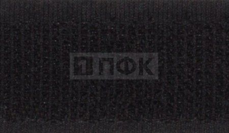 Лента контактная пришивная (липучка/велькро) 20мм цв 090 черный (рул 25м/кор 1200м) крючок