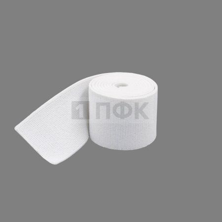 Башмачная резинка 40мм цв  белый (уп 25м/300м) 