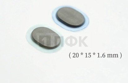 Магнитный крепеж для одежды ОВАЛ 20*15*1,6мм (100 пар) Магнитный крепеж для одежды ОВАЛ 20*15*1,6мм (100 пар)