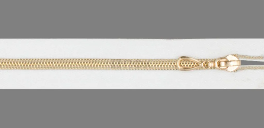 Молния спиральная (витая) тип 7 60см разъем цв 101 зв Rus Gold (уп 100шт)